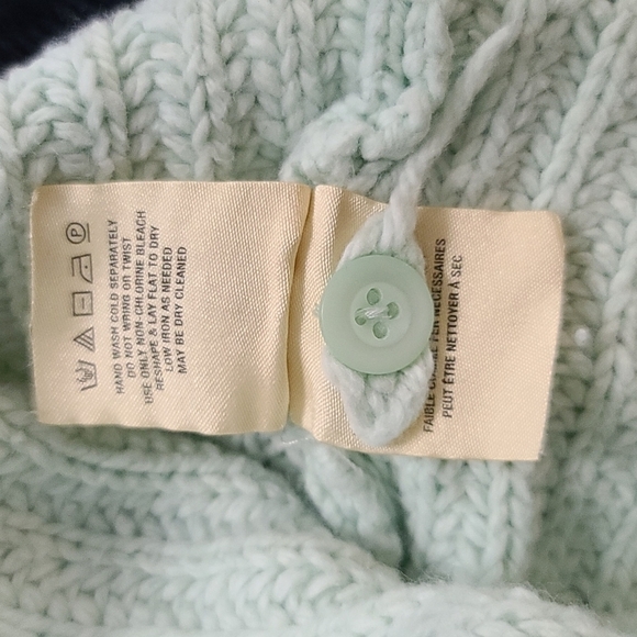 Moth Oversized knit Sweater Size X Small Mint Green - Picture 5 of 7